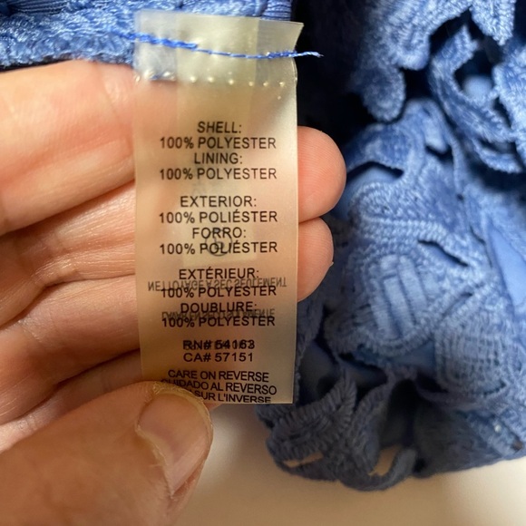 Karl Lagerfeld Chemical Blue Lace Sheath Cocktail Dress - EUC SEE PICS FOR SIZE - Picture 7 of 11